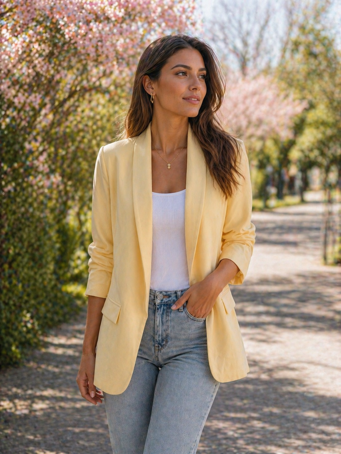 Blazer Femme Élégance Printemps – Coupe Fluide & Chic