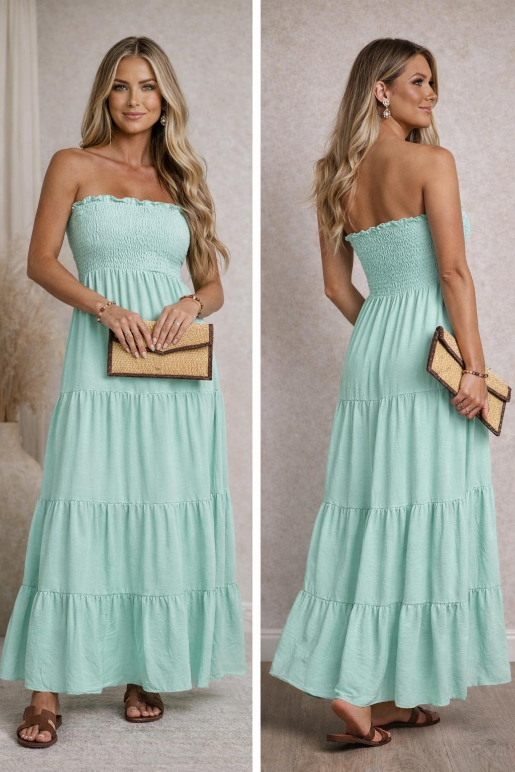 Robe Longue Bohème Bustier