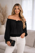 Blouse Bohème Épaules Dénudées