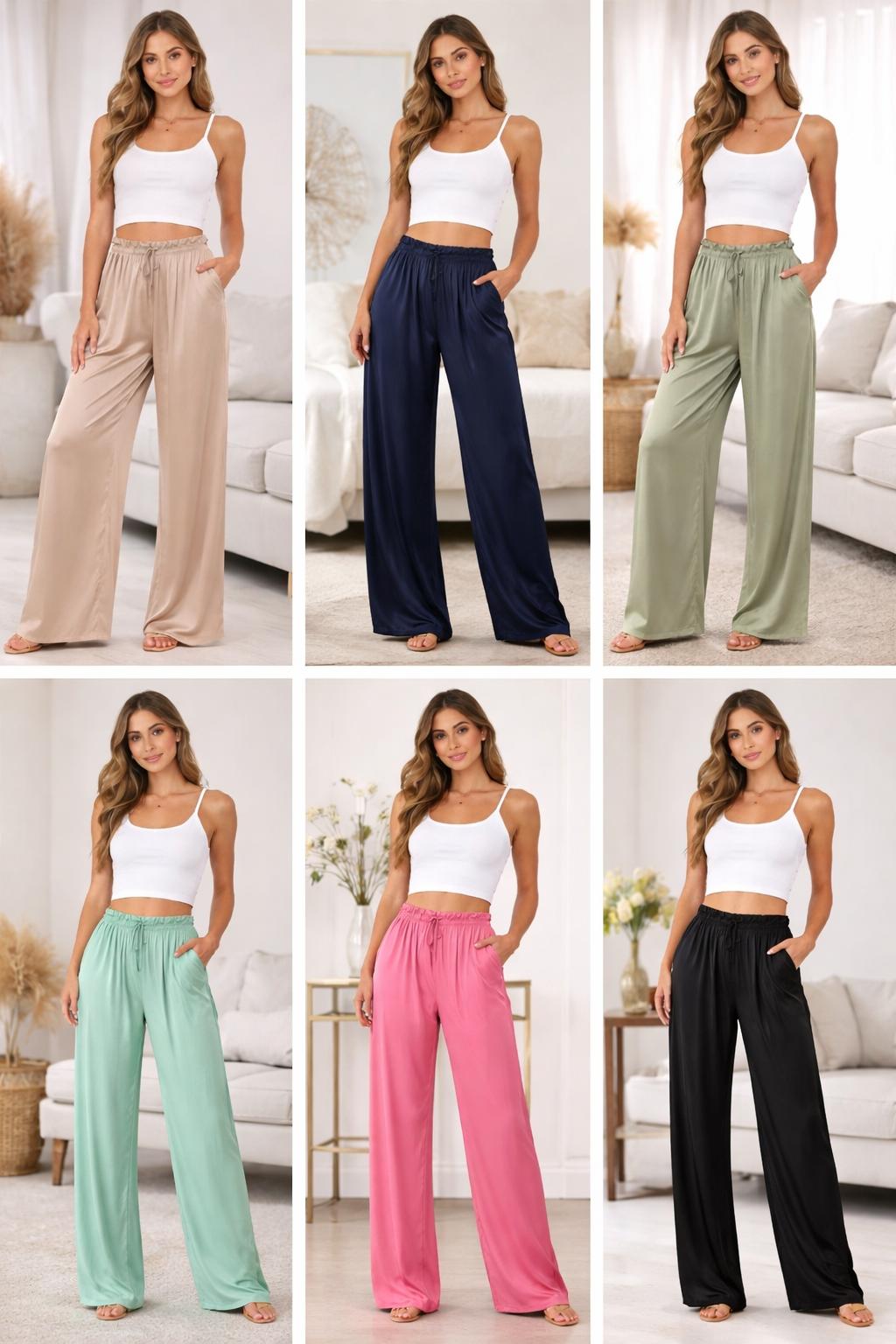 Pantalon Satin Fluide