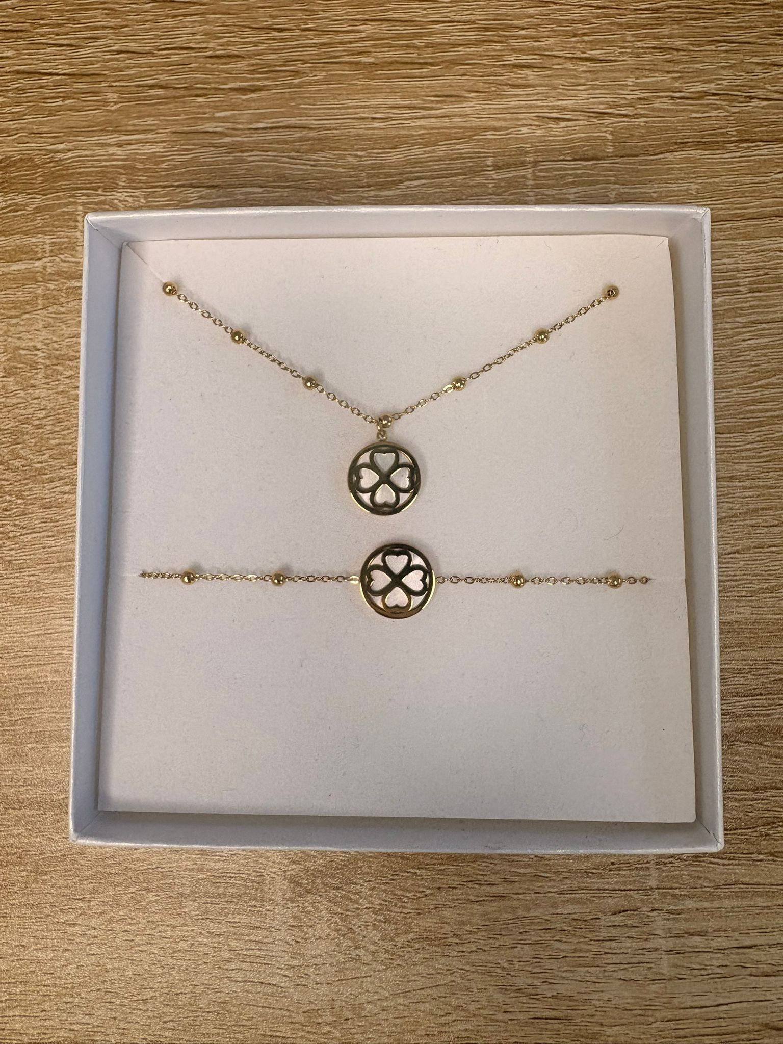 Collier et bracelet Trèfle