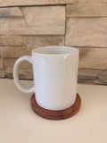 Tasse en céramique blanche 330 ml à personnaliser